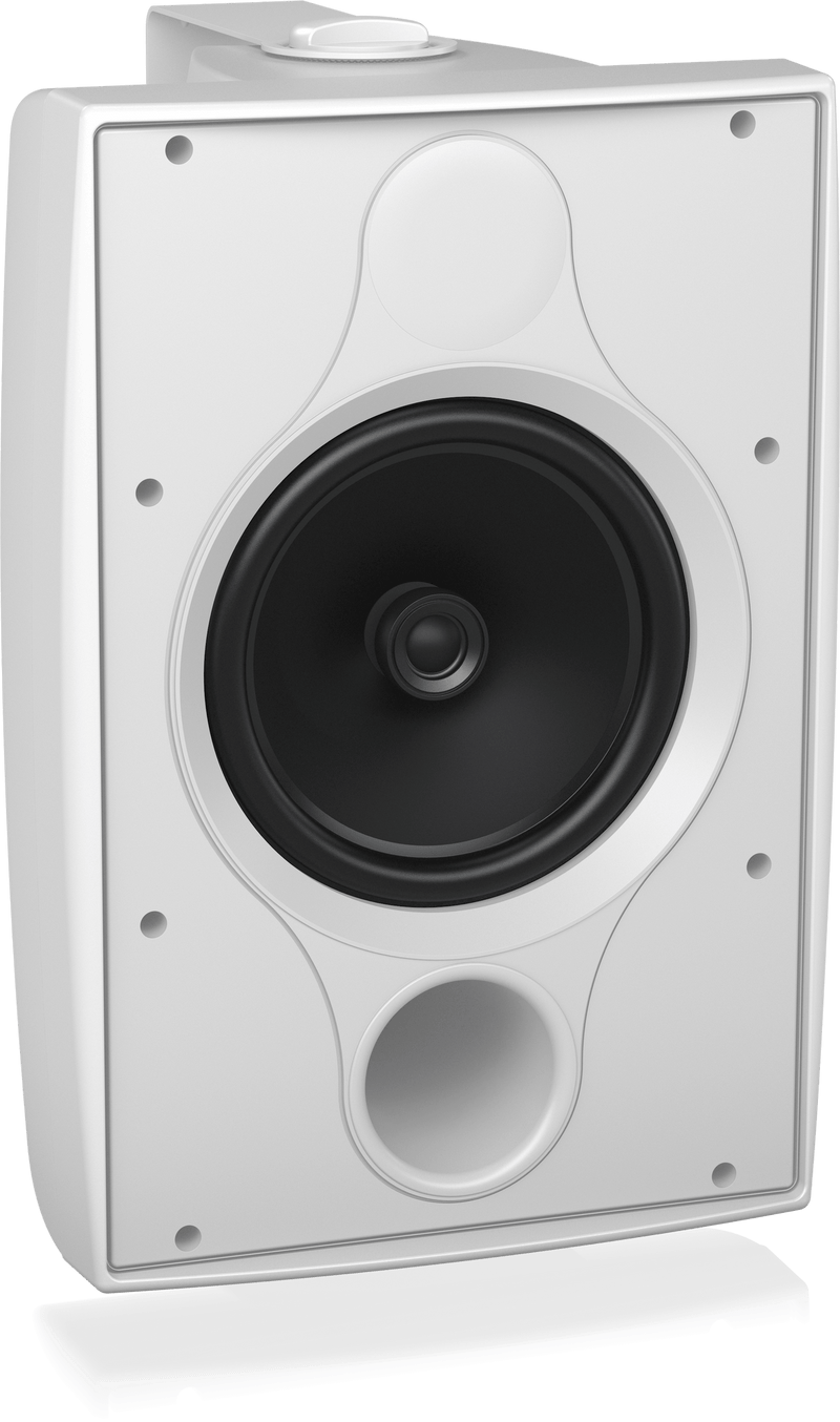 Tannoy DVS 8T Coaxial Surface-Mount Loudspeaker with Transformer for Installation Applications (Pair, White) - 8"