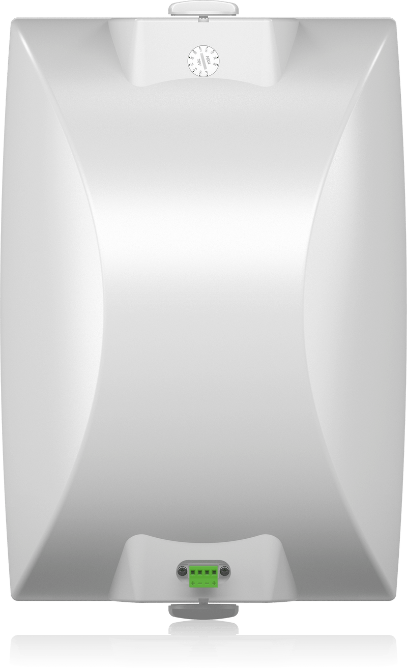 Tannoy DVS 8T Coaxial Surface-Mount Loudspeaker with Transformer for Installation Applications (Pair, White) - 8"