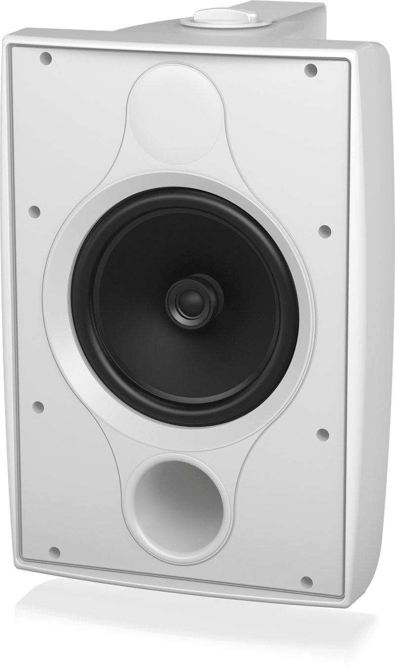 Tannoy DVS 8T Coaxial Surface-Mount Loudspeaker with Transformer for Installation Applications (Pair, White) - 8"