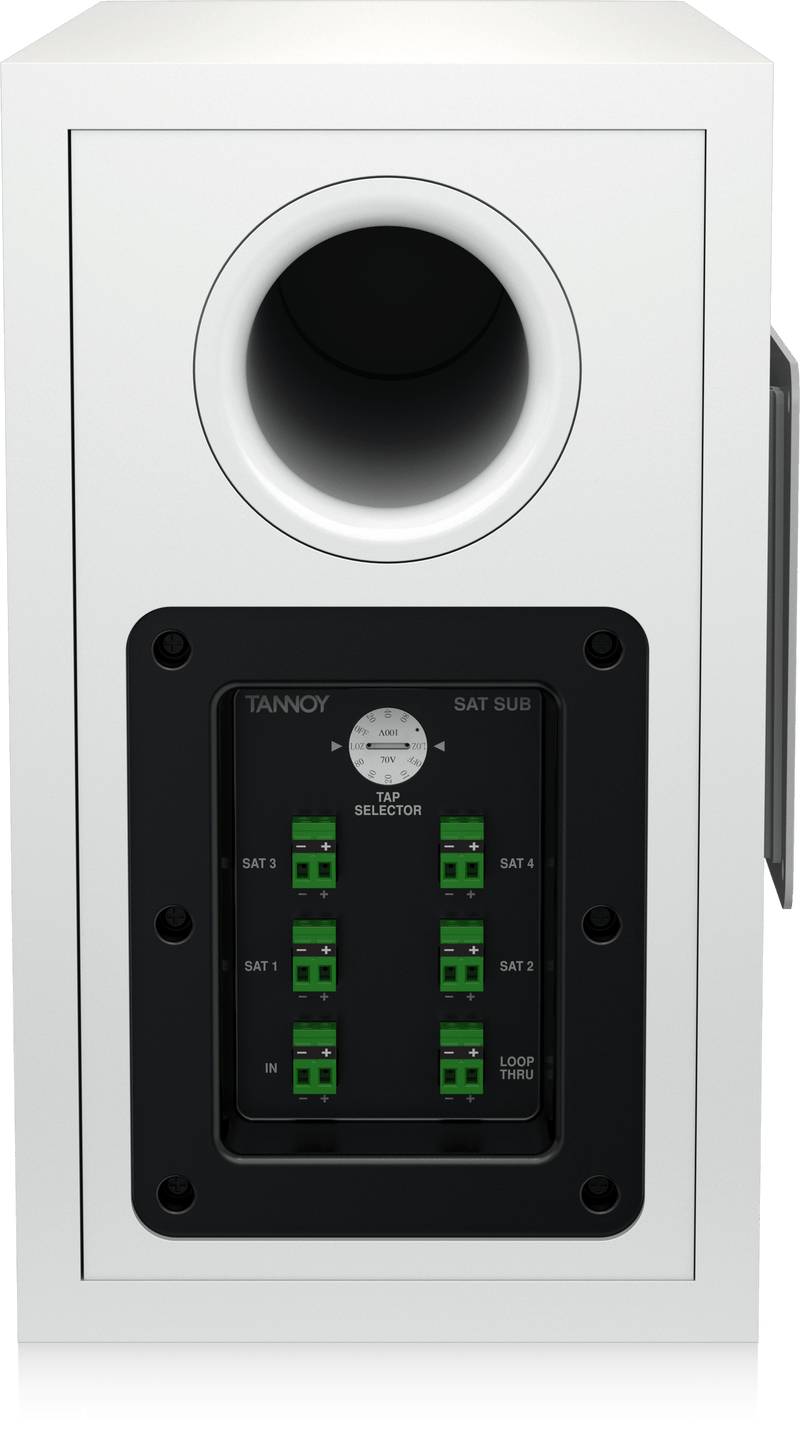 Tannoy SAT-SUB-WH Compact Wall Mount Subwoofer for Commercial Applications (White) - 6.5" (DEMO)