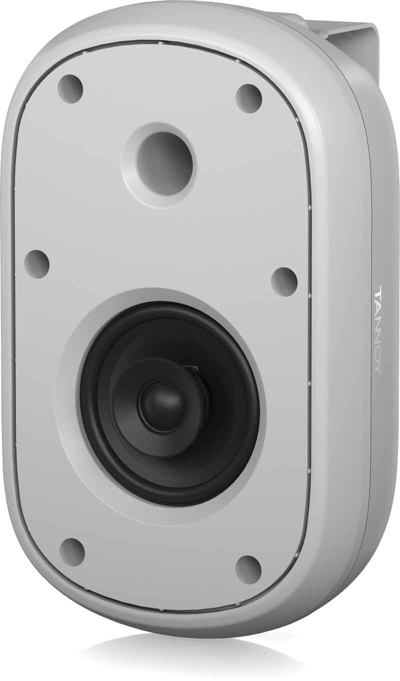 Tannoy DVS 401 Coaxial Surface-Mount Loudspeaker with Transformer for Installation Applications (Pair, White) - 4"