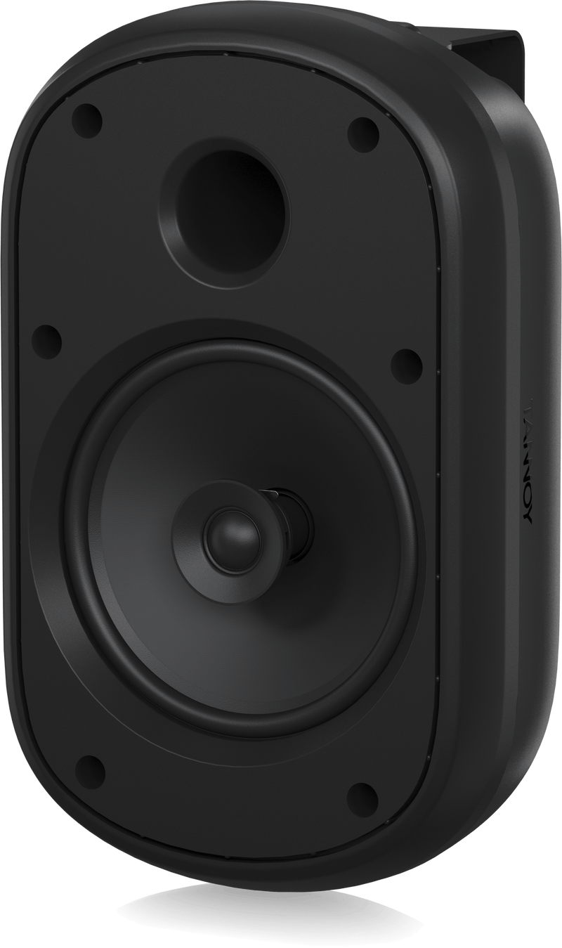 Tannoy DVS 601 Coaxial Surface-Mount Loudspeaker with Transformer for Installation Applications (Pair, Black) - 6.5"