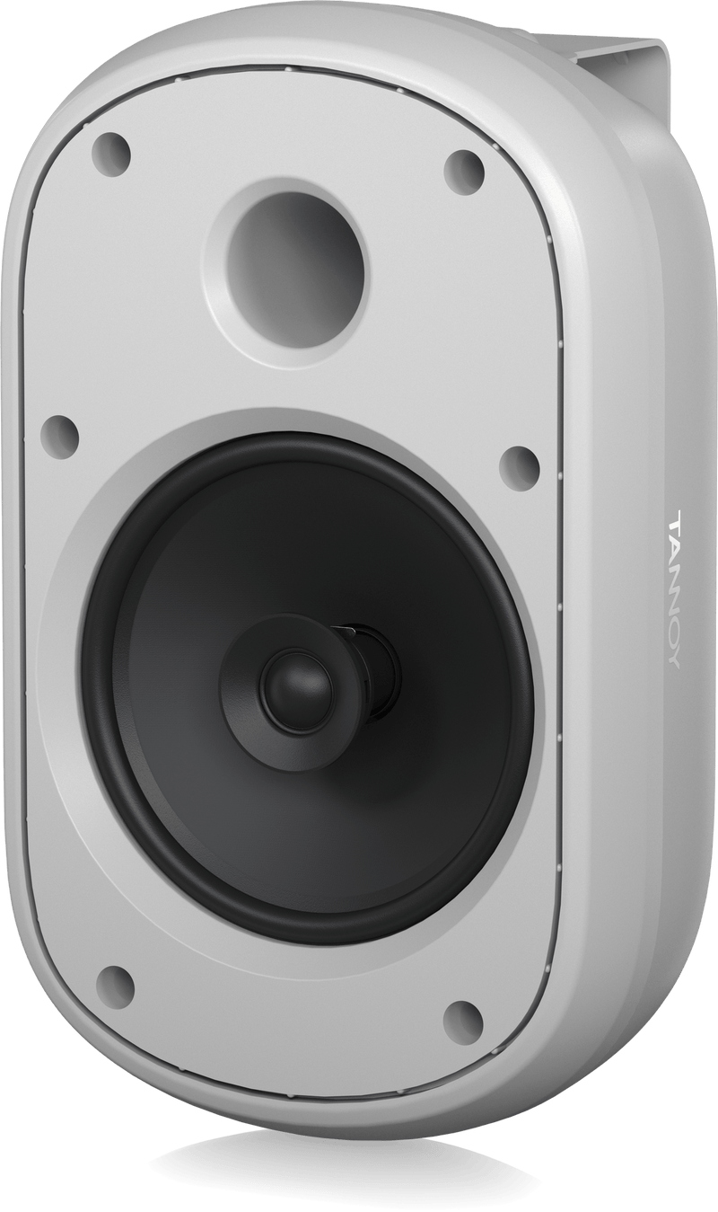 Tannoy DVS 601 Coaxial Surface-Mount Loudspeaker with Transformer for Installation Applications (Pair, White) - 6.5"