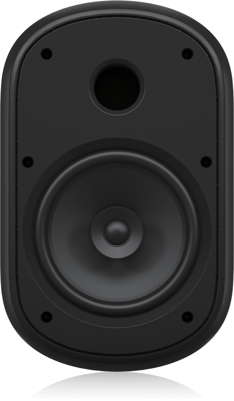 Tannoy DVS 801 Coaxial Surface-Mount Loudspeaker with Transformer for Installation Applications (Pair, Black) - 8"