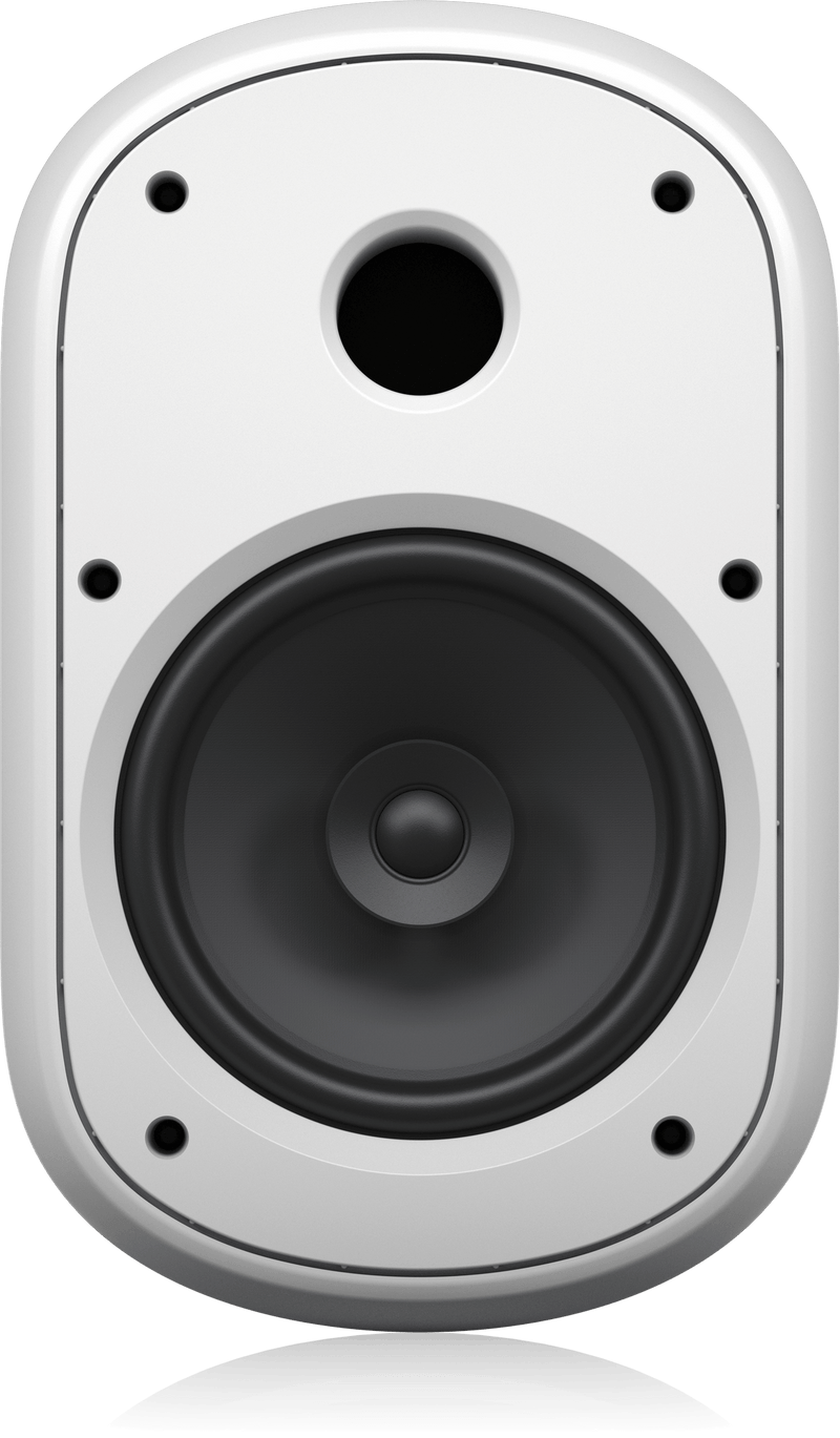Tannoy DVS 801 Coaxial Surface-Mount Loudspeaker with Transformer for Installation Applications (Pair, White) - 8"
