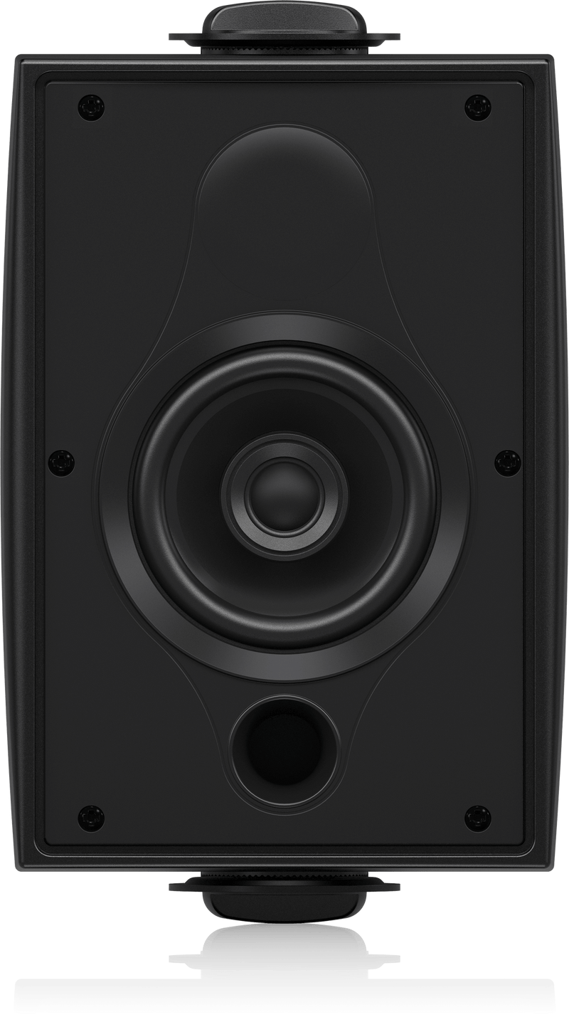 Tannoy DVS4T Haut-parleur coaxial à montage en surface avec transformateur (paire, noir) - 4"