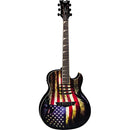 Dean Guitars MAKO GLORY Dave Mustaine Acoustic Electric Guitar (USA Flag Graphic)