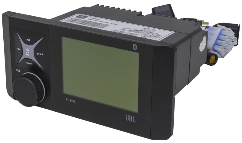 JBL R3500 Bluetooth DIN Style Radio With Monochrome Screen