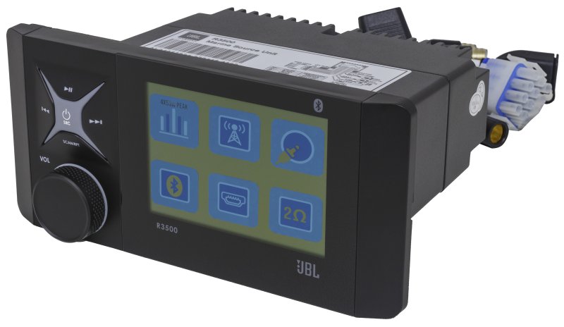 JBL R3500 Bluetooth DIN Style Radio With Monochrome Screen