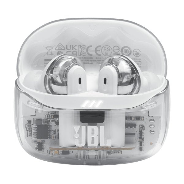 JBL TUNE BEAM 2 True Wireless Noise Cancelling Earbuds (Ghost White)