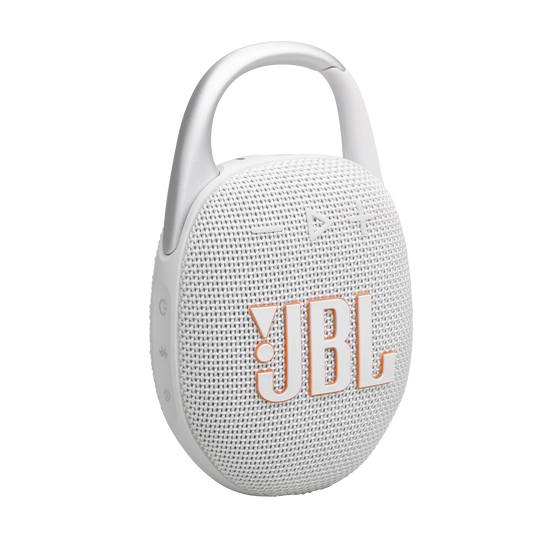 JBL CLIP 5 Ultra-Portable Bluetooth Speaker (White)