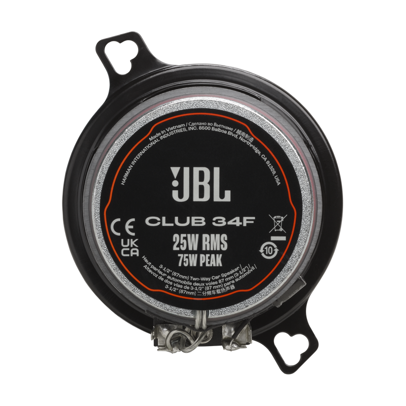 JBL CLUB 34F Two-Way Car Audio Speaker (Pair) - 3 1/2"