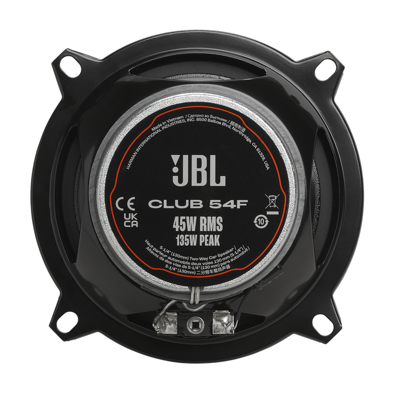 JBL CLUB 54F Two-Way Car Audio Speaker (Pair) - 5 1/4"