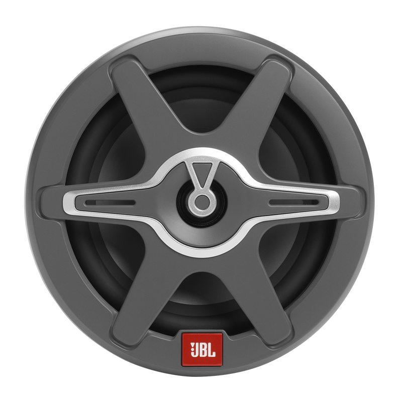 JBL CLUB MARINE 75W Two-Way Marine Audio Multi-Element Speaker (White And Gray Grilles) - 6 1/2"