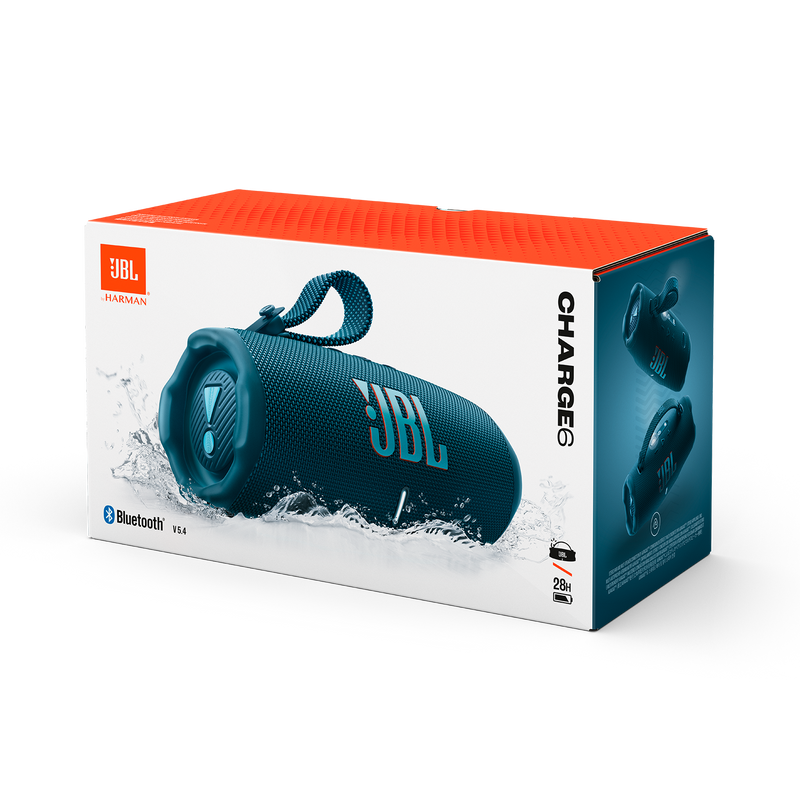 JBL CHARGE 6 Portable Waterproof And Drop-Proof Speaker (Blue)