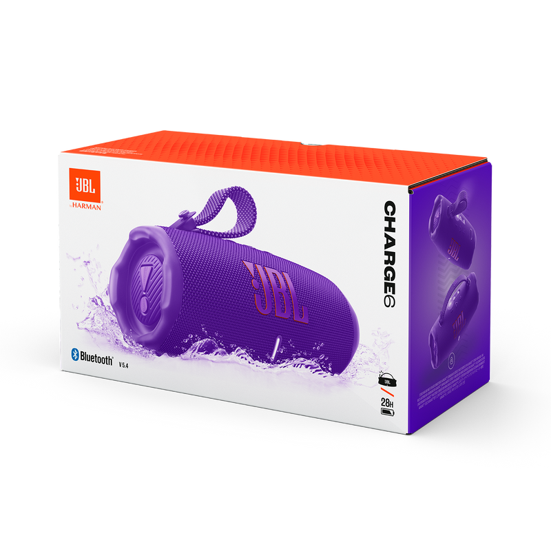 JBL CHARGE 6 Portable Waterproof And Drop-Proof Speaker (Purple)