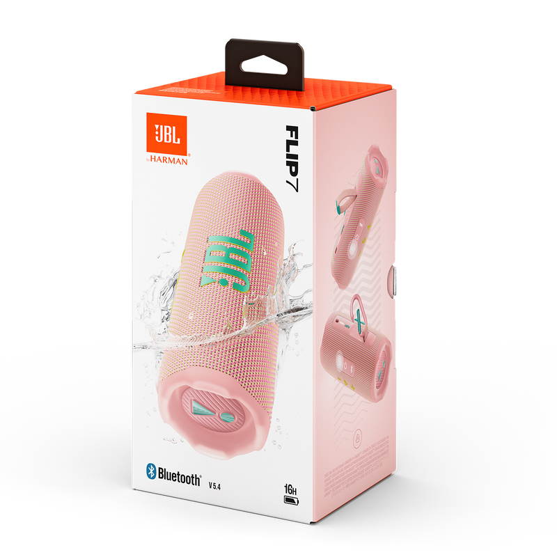 JBL FLIP 7 Portable Waterproof And Drop-Proof Speaker (Pink)