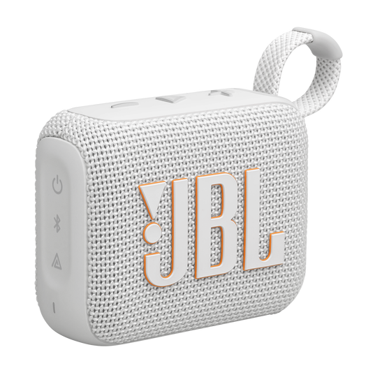 JBL GO 4 Ultra-Portable Bluetooth Speaker (White)