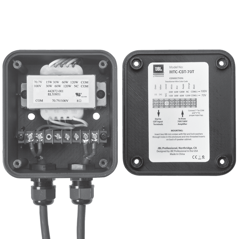 JBL MTC-CBT-70T Bolt-On Transformer Module For CBT 70 Models (Black)