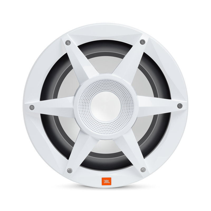 JBL STADIUM MARINE M1000 Premium Free Air Subwoofer With SSI RGB Lighting (White) - 10"