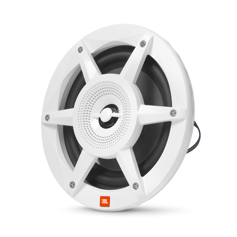 JBL STADIUM MARINE M6520 Premium 2-Way Marine Speaker With RGB Lighting (White) - 6.5"