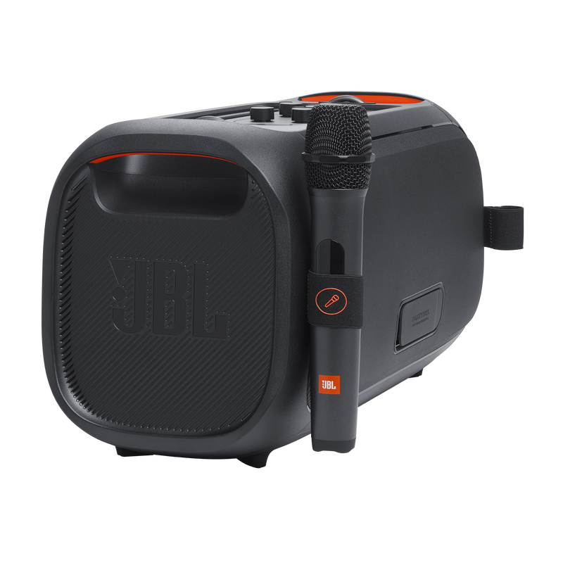 JBL PARTYBOX ON-THE-GO ESSENTIAL Portable Party Speaker With Built-In Lights & Wireless Mic