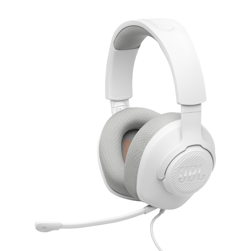 JBL QUANTUM 100M2 Wired Over-Ear Gaming Headset With Mic (White)