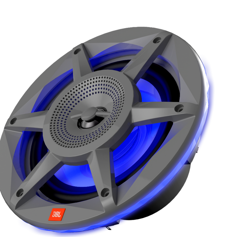 JBL STADIUM MARINE 62 Premium 2-Way Marine Speaker With RGB Lighting (Gray) - 6.5"