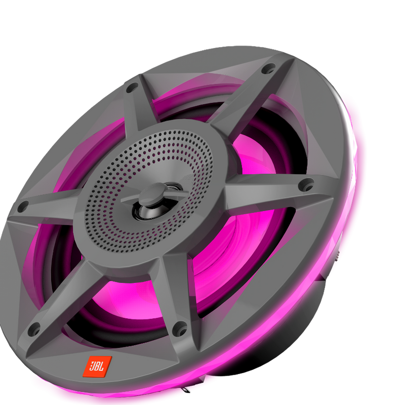 JBL STADIUM MARINE 62 Premium 2-Way Marine Speaker With RGB Lighting (Gray) - 6.5"