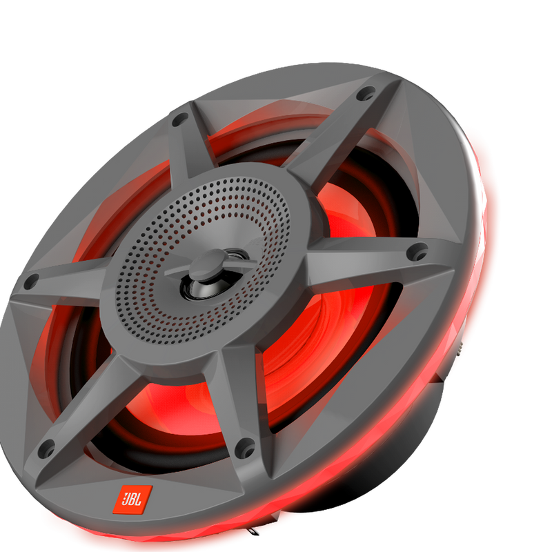 JBL STADIUM MARINE 62 Premium 2-Way Marine Speaker With RGB Lighting (Gray) - 6.5"