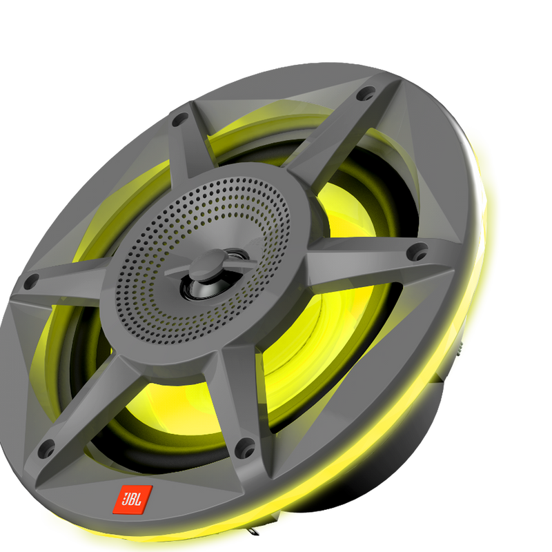 JBL STADIUM MARINE 62 Premium 2-Way Marine Speaker With RGB Lighting (Gray) - 6.5"