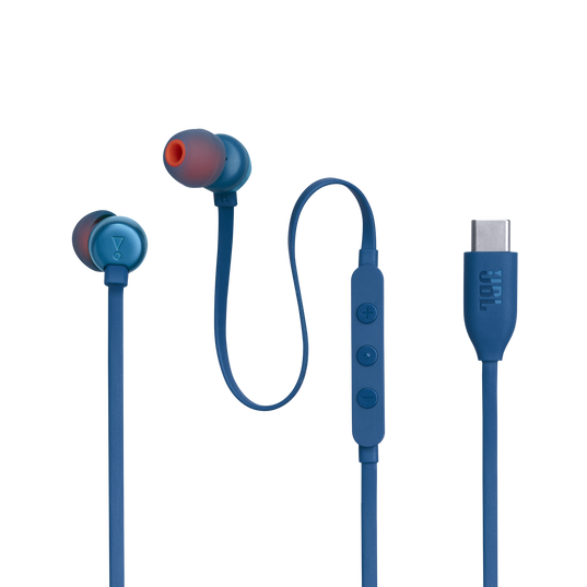 JBL TUNE 310C Wired USB-C Earbuds (Blue)