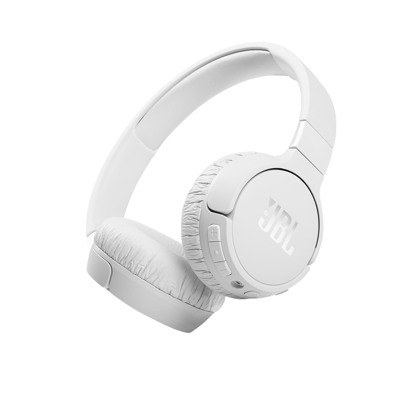 JBL TUNE 660NC Noise-Canceling Wireless On-Ear Headphones (White)