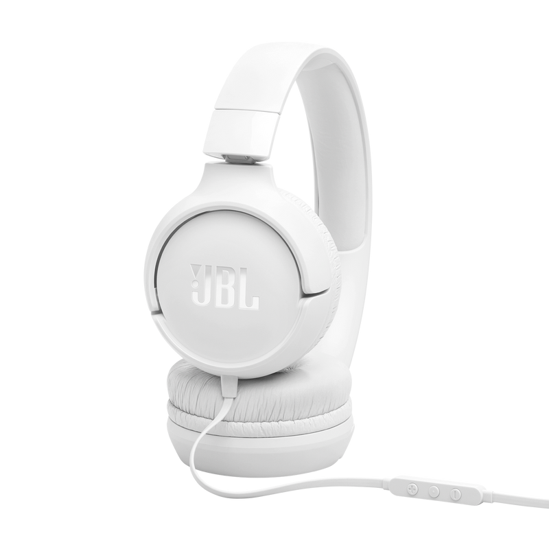 JBL TUNE 520C USB-C Wired On-Ear Headphones (White)
