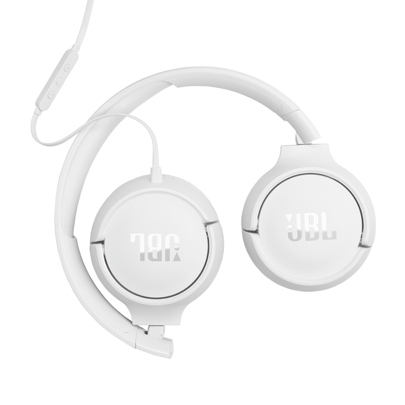 JBL TUNE 520C USB-C Wired On-Ear Headphones (White)