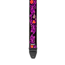 Dunlop JH22 Jimi Hendrix Guitar Strap (Blacklight Monterey Pink Strap)