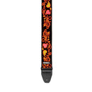 Dunlop JH23 Jimi Hendrix Guitar Strap (Blacklight Monterey Orange Strap)