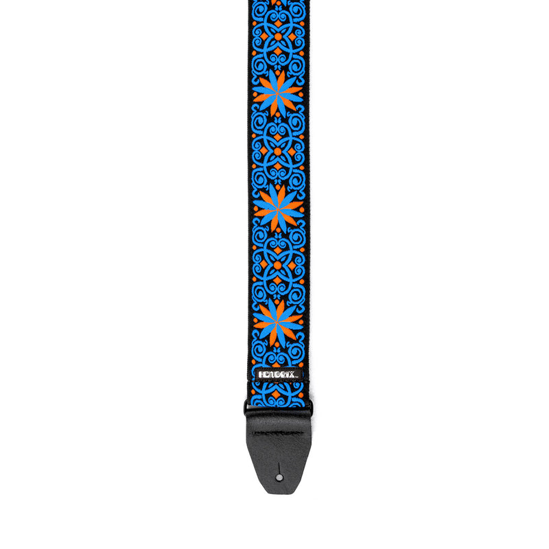 Dunlop JH25 Jimi Hendrix Guitar Strap (Blacklight Fillmore Blue Strap)