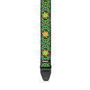 Dunlop JH26 Jimi Hendrix Guitar Strap (Blacklight Fillmore Green Strap)