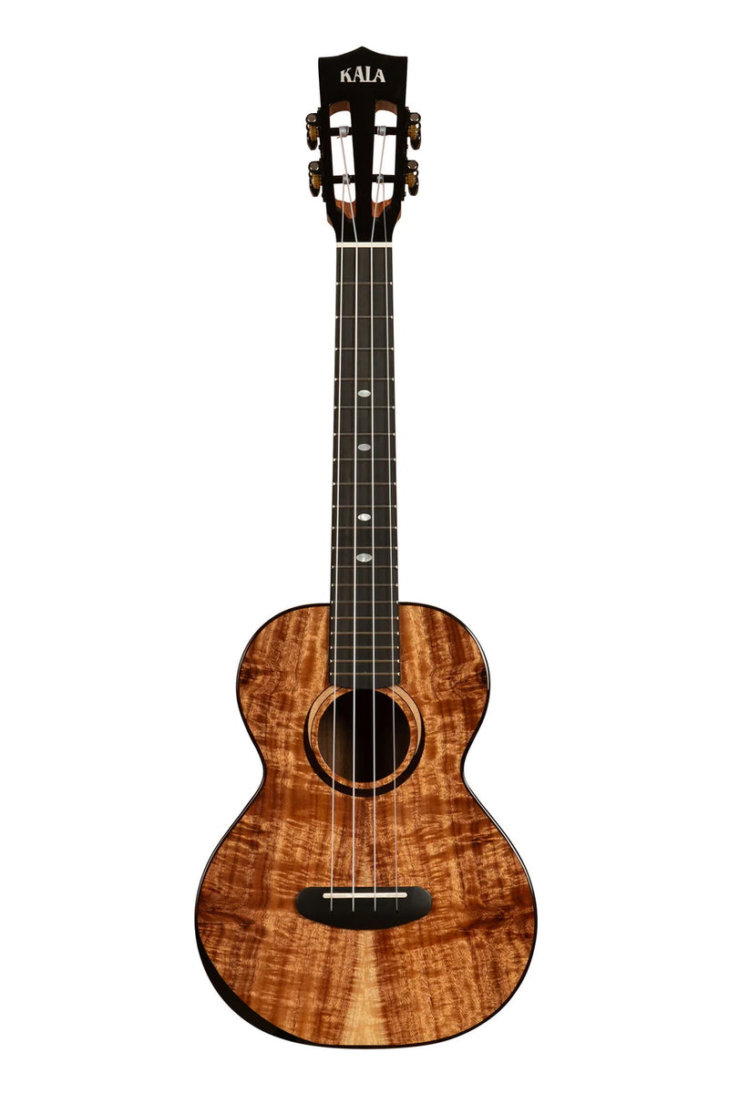 Kala KA-CT-SA-TG-BAG Contour All Solid Gloss Acacia Tenor Ukulele with Bag