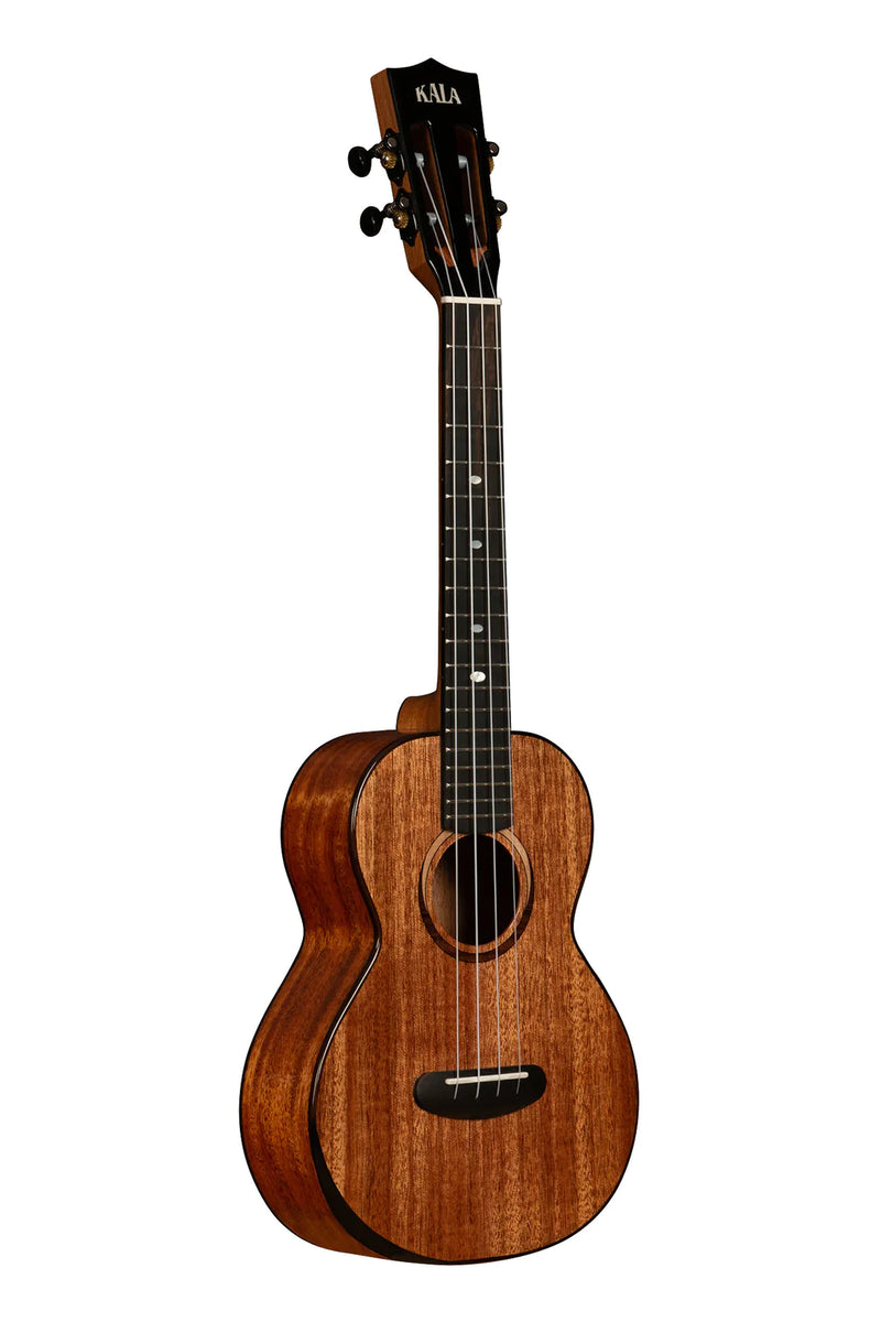 Kala KA-CT-SMH-TG-BAG Contour All Solid Gloss Mahogany Tenor Ukulele with Bag