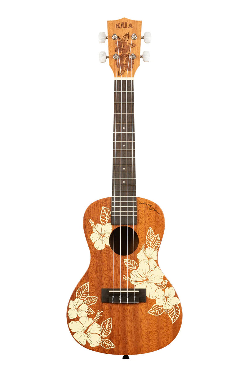 Kala KA-HIBISCUS-C Mahogany Concert Ukulele (Hibiscus)
