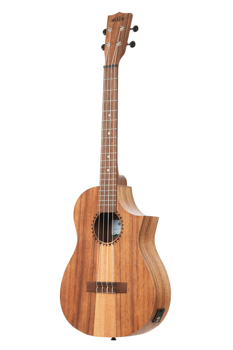 Kala KA-TK-B-CE Teak Tri-Top Baritone Ukulele