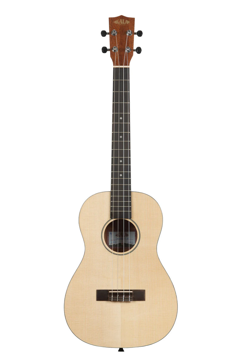 Kala KA-SSTU-B Solid Spruce Top Mahogany Travel Baritone Ukulele