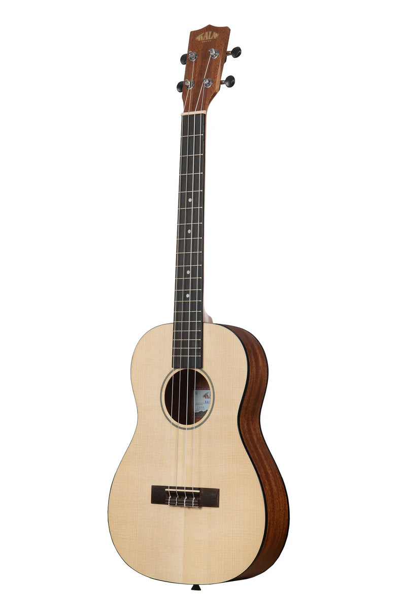 Kala KA-SSTU-B Solid Spruce Top Mahogany Travel Baritone Ukulele