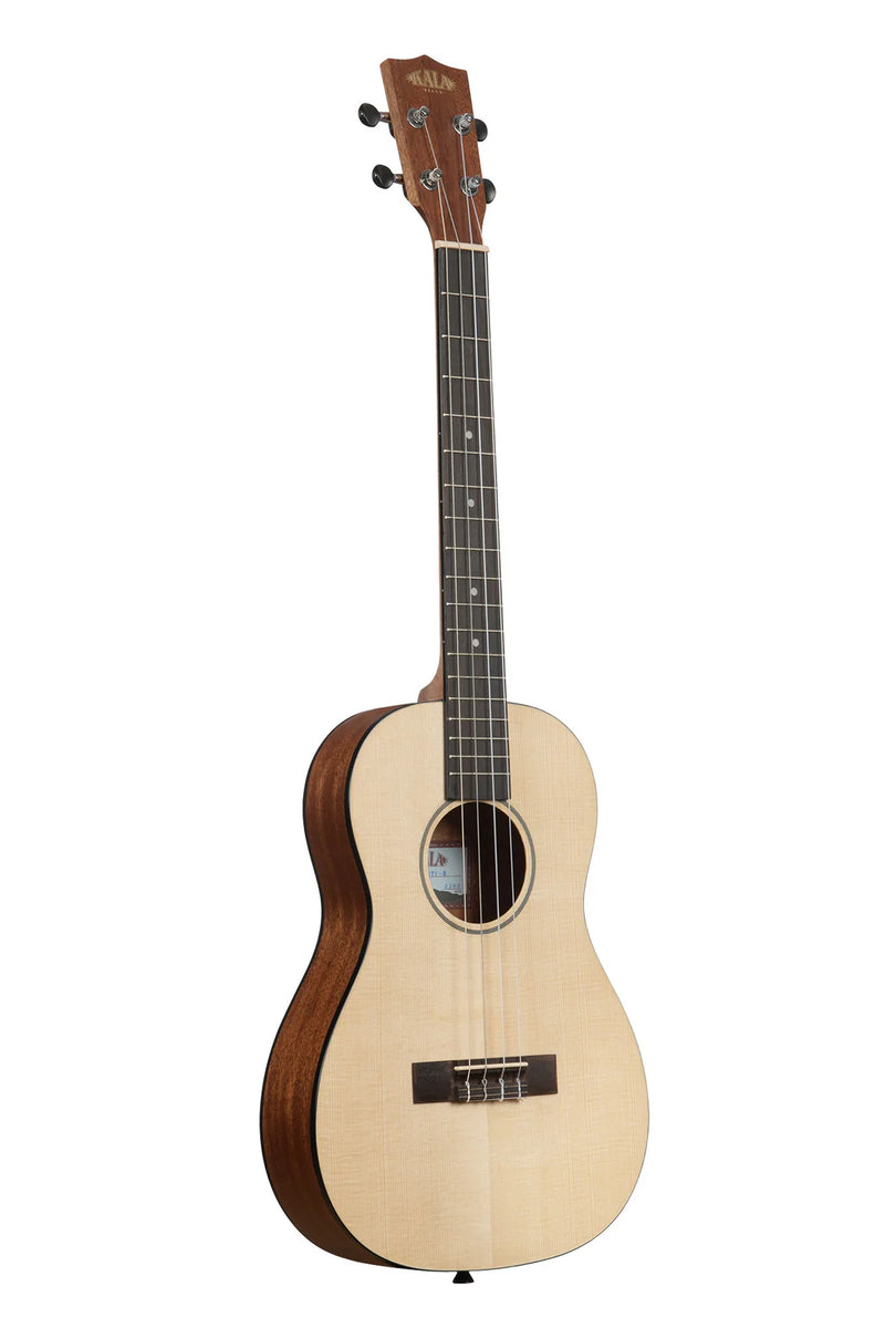 Kala KA-SSTU-B Solid Spruce Top Mahogany Travel Baritone Ukulele