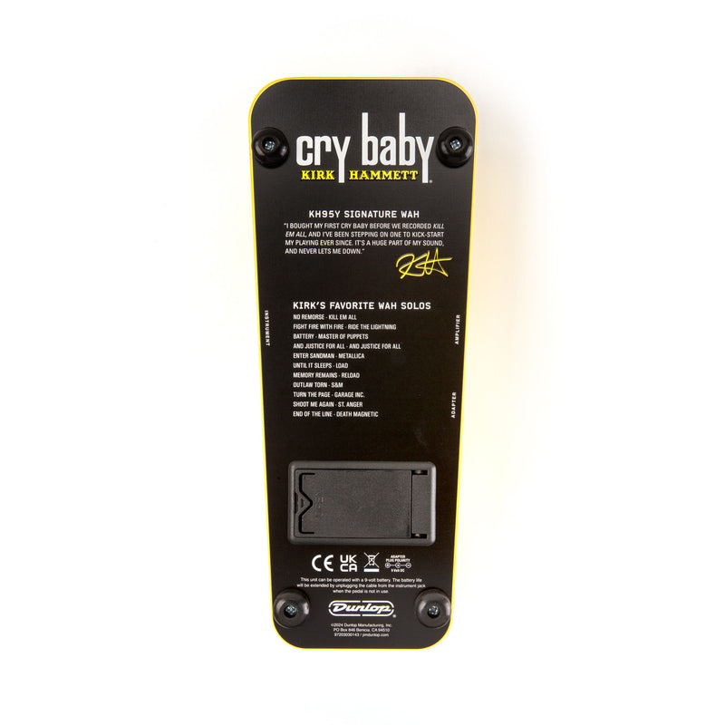 Dunlop KH95Y Kirk Hammett Cry Baby Wah Pedal