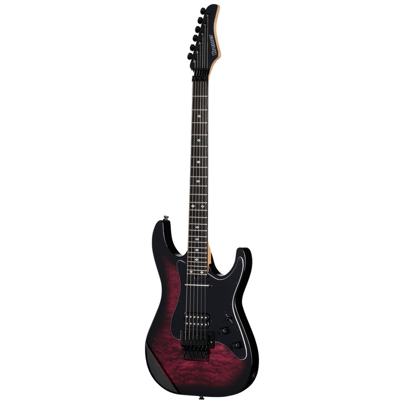 Kramer VOLANTE QUILT HSFR Electric Guitar (Magenta Burst)
