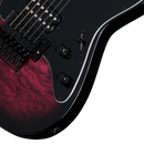 Kramer VOLANTE QUILT HSFR Electric Guitar (Magenta Burst)