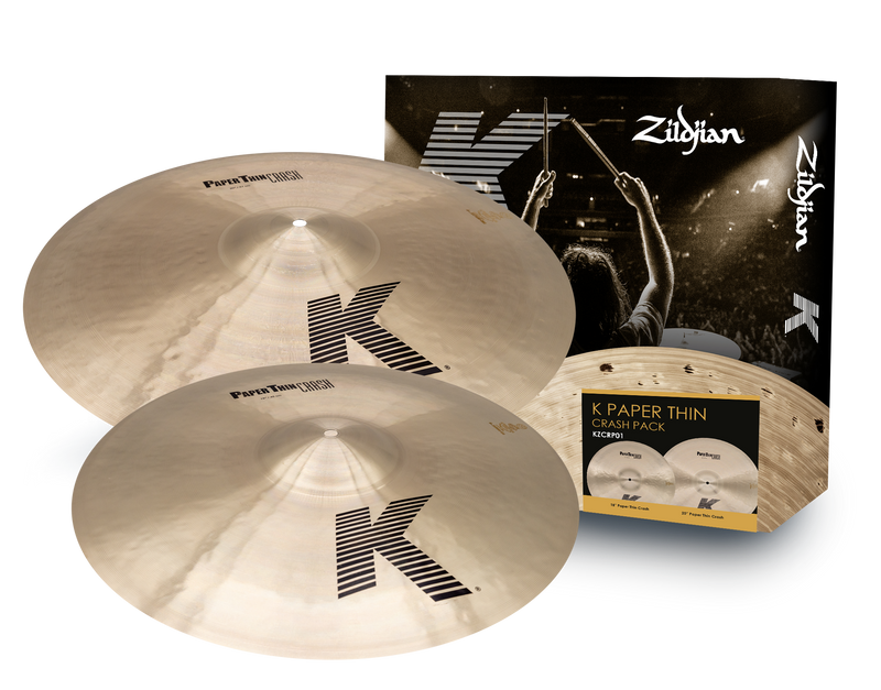 Zildjian KZCRP01 K Paper Thin Crash Cymbal Pack - 18" & 20"
